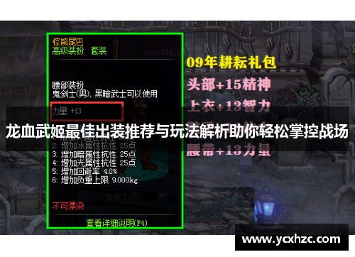 龙血武姬最佳出装推荐与玩法解析助你轻松掌控战场